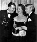 Claude with Shirley Temple at the 1947 Academy Awards