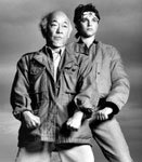 Ralph Macchio and Pat Morita in "The Karate Kid Part III"